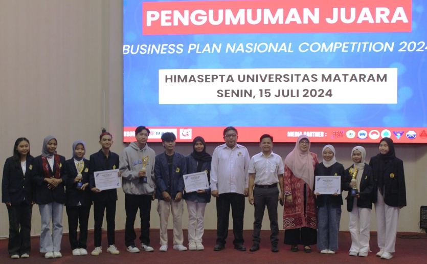 Pengumuman Juara “Bussiness Plan Nasional Competition 2024” Himasepta Faperta UNRAM