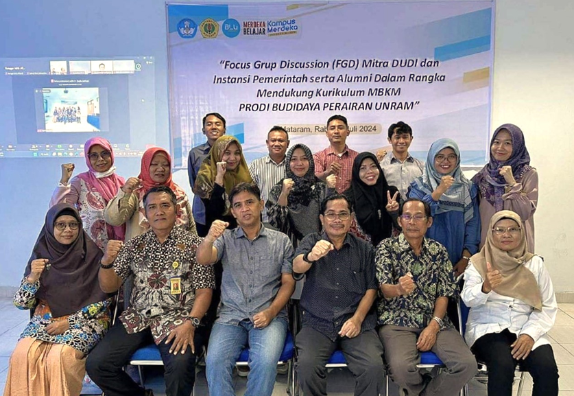 Focus Group Discussion (FGD) Mitra Dudi Dan Isntansi Pemerintah Serta Alumni Dalam Rangka Mendukung Kurikulum MBKM Prodi Budidaya Perairan Universitas Mataram