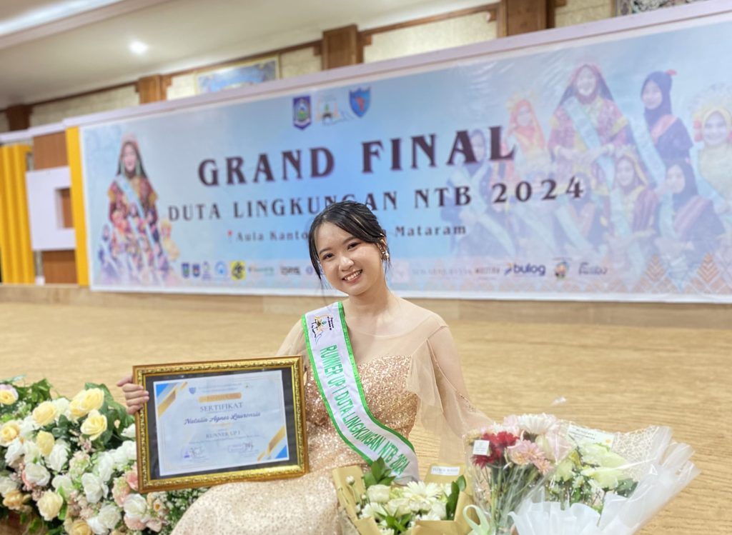 Natalia Agnes Laurensia, Mahasiswa Fakultas Pertanian UNRAM Meraih Juara Audisi Duta Lingkungan NTB 2024